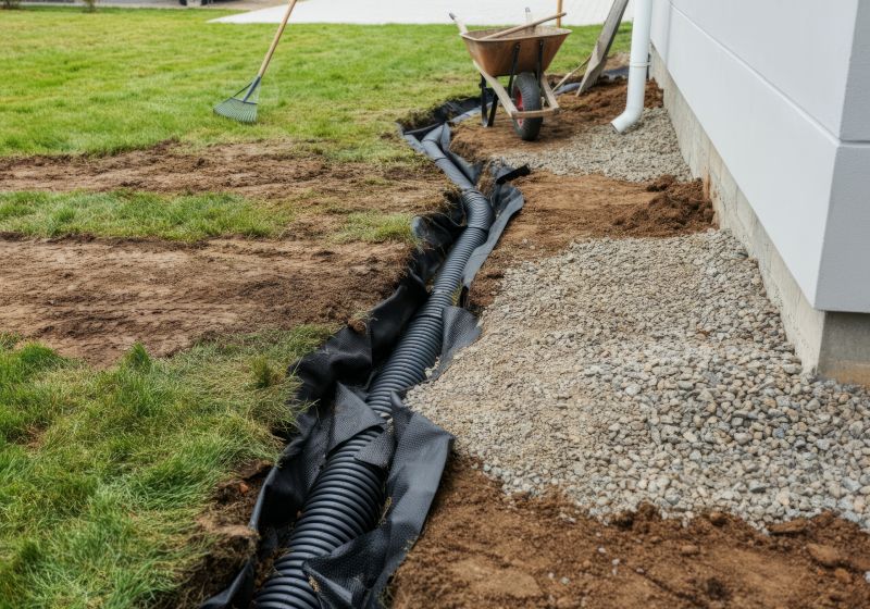 Drainage solution installation
